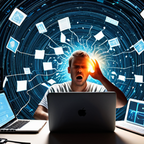 **Prompt for Image 1 (Problem of Digital Distraction):**
    "A person, visibly overwhelmed, sits at a desk. Their face shows signs of cognitive fatigue and stress. Surrounding them are chaotic, glowing digital elements: notifications constantly popping from a smartphone, tablet, and laptop screens. Swirling, fragmented data streams and multiple open browser tabs visually represent a chaotic mind and the illusion of multitasking, pulling their attention in countless directions. The atmosphere is visually busy, reflecting mental clutter and a relentless barrage of digital information. High contrast, digital art style, conveying a sense of being drained and pulled apart by technology."