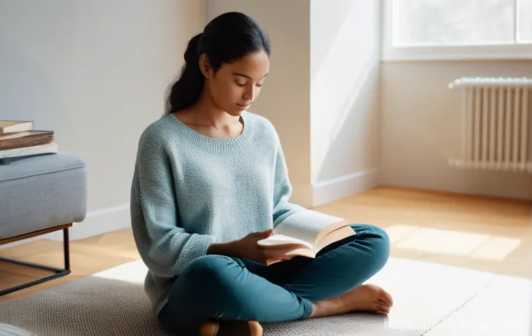 집중력 강화를 위한 페이싱 전략 - **Digital Serenity: A Moment of Mindful Disconnection**
A young woman, approximately 25 years ol...